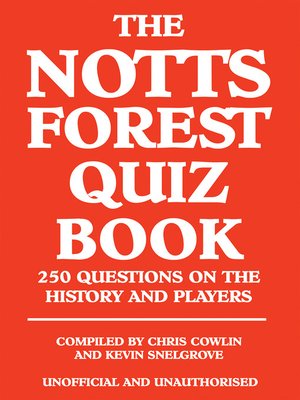 cover image of The Notts Forest Quiz Book